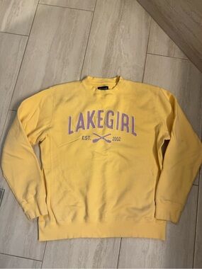 LakeGirl Yellow Crewneck Sweatshirt - LakeGirl